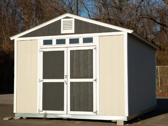 newly repaired shed