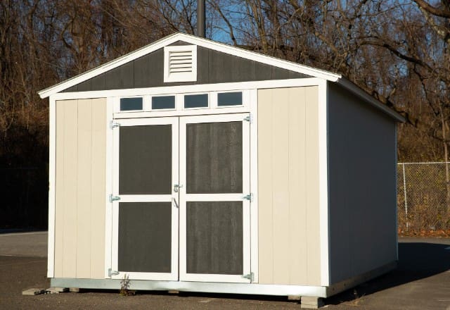 newly repaired shed